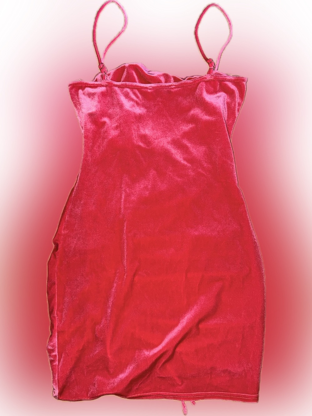 Pink Velvet Ruched Party Dress - Picture 2 of 2